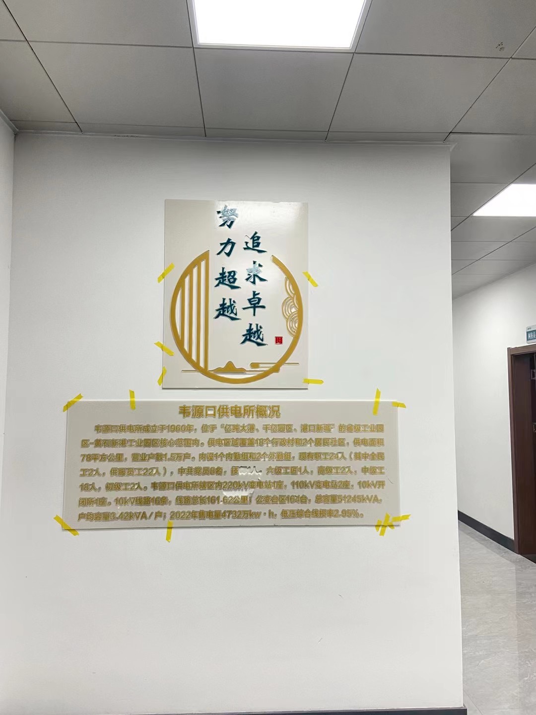 阳新电力局全镇分局文化墙——长征传媒-湖北长征传媒有限公司